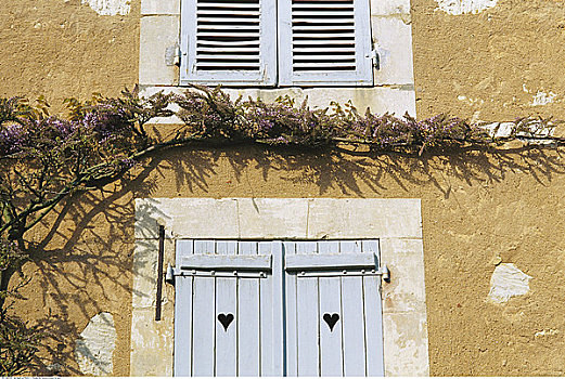 特写,墙壁,窗户,诺曼底,法国