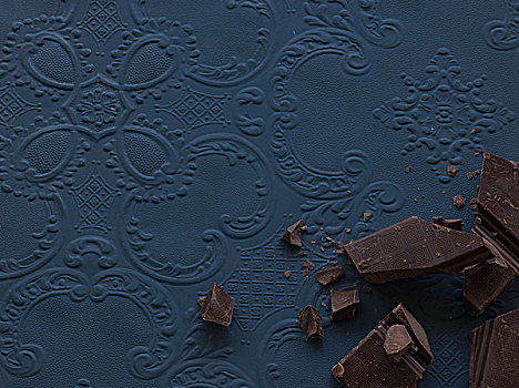 巧克力块,蓝色,表面