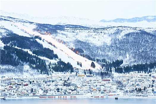 城市,滑雪