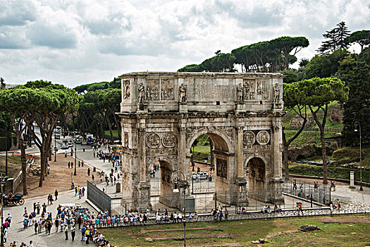 君士坦丁凯旋门,罗马,拉齐奥,意大利,欧洲
