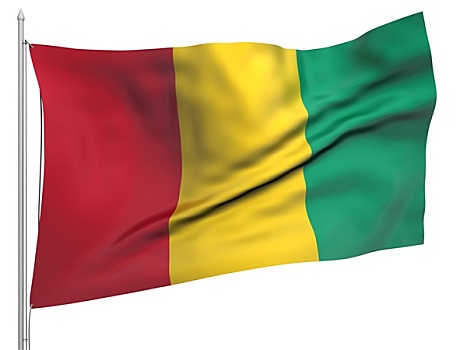飞,旗帜,几内亚比绍,国家