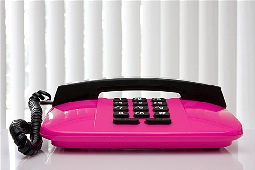 粉色,办公室,电话