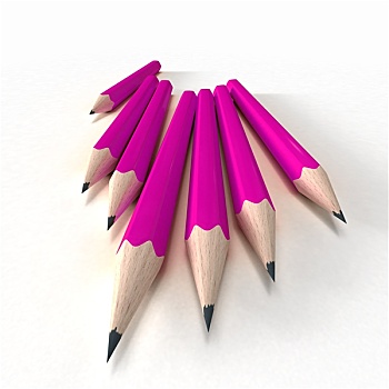 粉色,铅笔