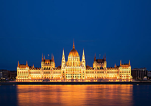 议会,光亮,夜晚,匈牙利,布达佩斯