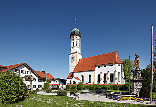 教堂,市区,锡菲尔,区域,上巴伐利亚,巴伐利亚,德国,欧洲