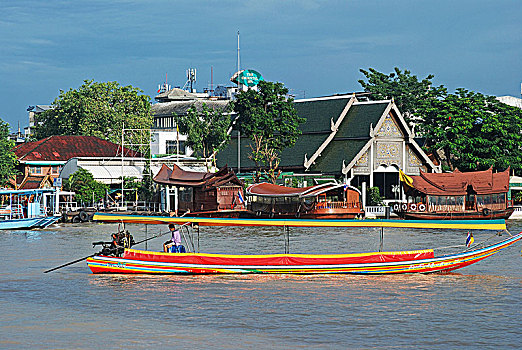泰国曼谷湄南河畔风景