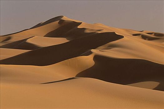 沙丘,东部大沙漠,沙漠,撒哈拉沙漠,阿尔及利亚,非洲