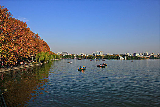 杭州城市秋天景观