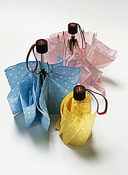 伞,只有,迷你,女士,雨,防护,湿润,小,储物,时尚,淡蓝,粉色,黄色,静物