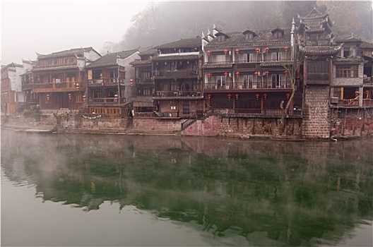 风景,河