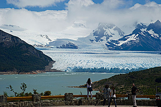 莫雷诺冰川,靠近,卡拉法特,阿根廷