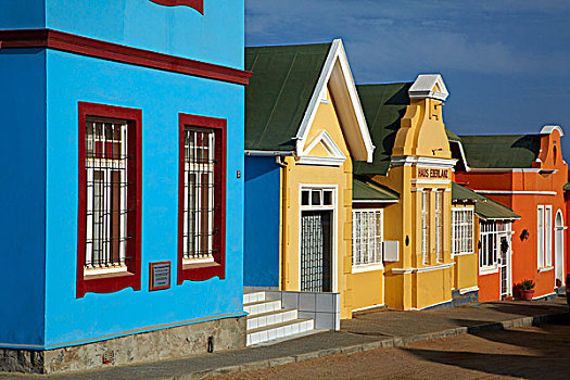 彩色,德国,殖民建筑,纳米比亚,非洲