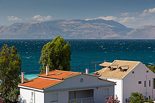 希腊,伯罗奔尼撒半岛,城镇景色