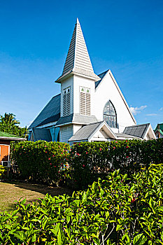 教堂,乌波卢岛,萨摩亚群岛,南太平洋