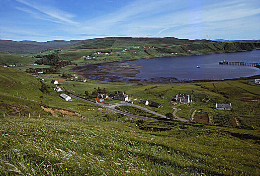 乡村,湾,斯凯岛,苏格兰,20世纪,艺术家