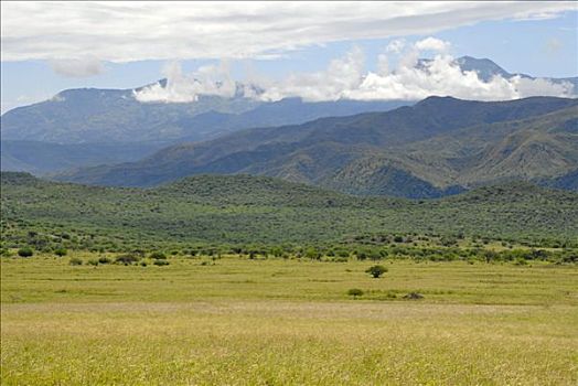 大草原,山峦,国家公园,靠近,埃塞俄比亚