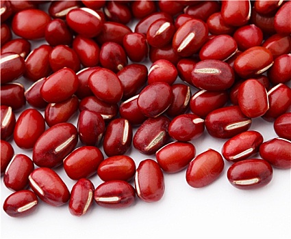 红色,豆,隔绝,白色背景,背景