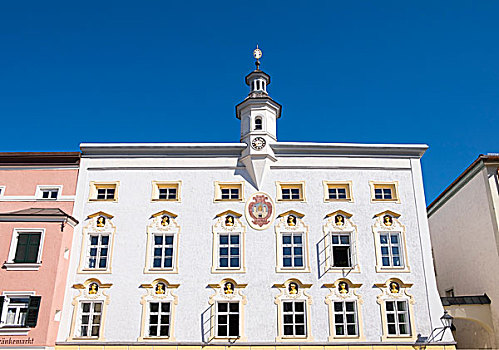市政厅,城镇广场,上巴伐利亚,巴伐利亚,德国,欧洲