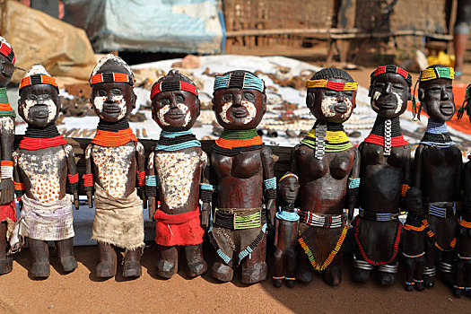 非洲,木雕,娃娃