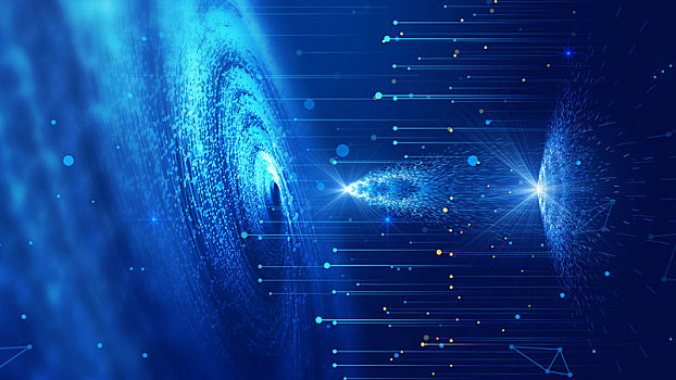 宇宙粒子漩涡互联网科学技术大数据背景