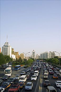 市区,建筑,交通,阜成门,区域,北京,中国