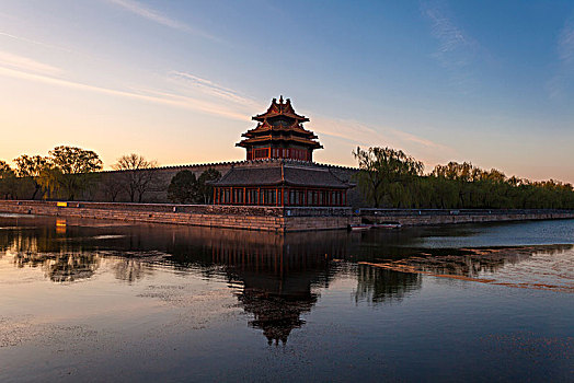 北京故宫角楼景观