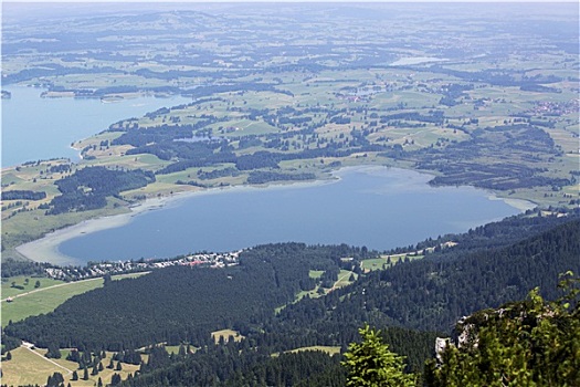 巴伐利亚,湖,俯视
