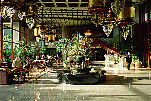 大厅,曼德瑞亚洲饭店,曼谷