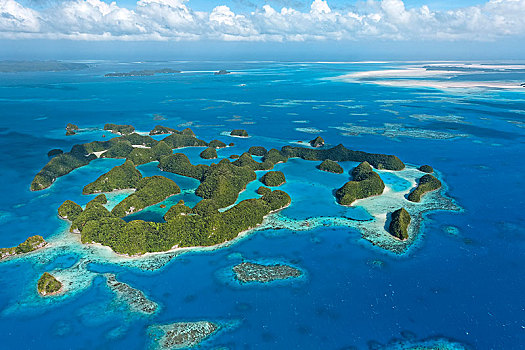 航拍,洛克群岛,帕劳,密克罗尼西亚,大洋洲