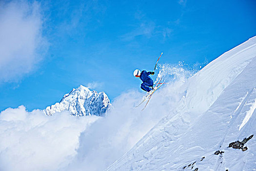 滑雪,夏蒙尼,法国
