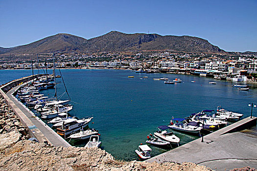 港口,克里特岛,希腊,欧洲