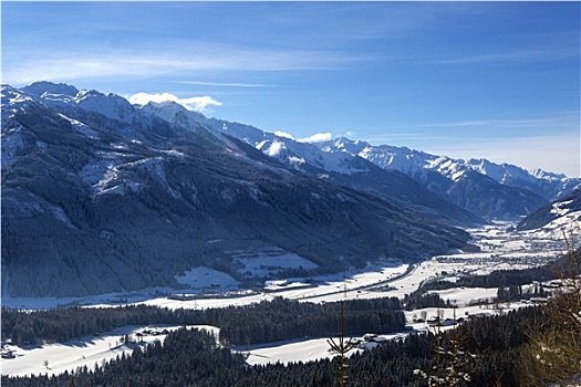 山景,奥地利,阿尔卑斯山