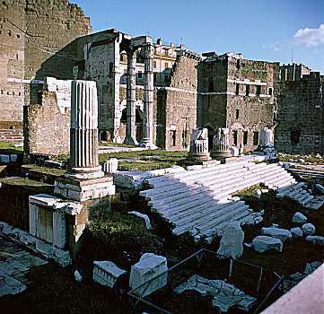 庙宇,罗马,一世纪,艺术家,未知