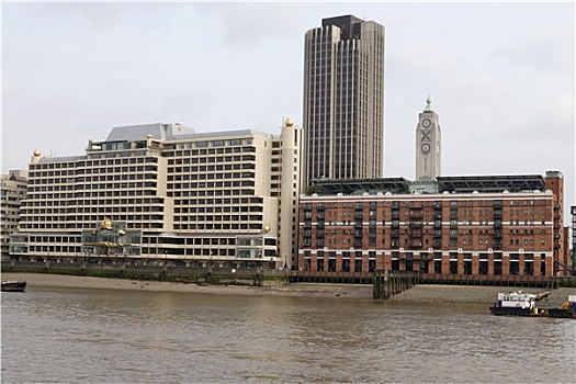 建筑,伦敦南岸,泰晤士河,伦敦,英国