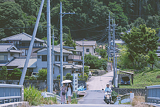 日本京都岚山村庄
