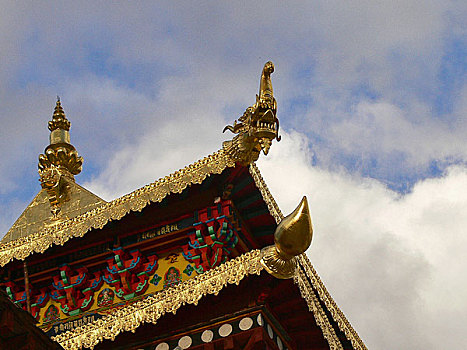 香格里拉藏式建筑