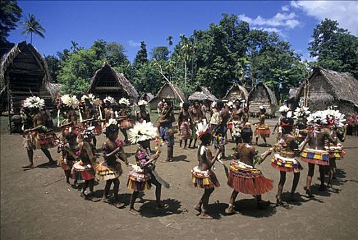 跳舞,乡村,岛屿,巴布亚新几内亚