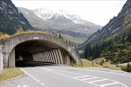 道路,隧道,靠近,阿勒堡,奥地利,欧洲