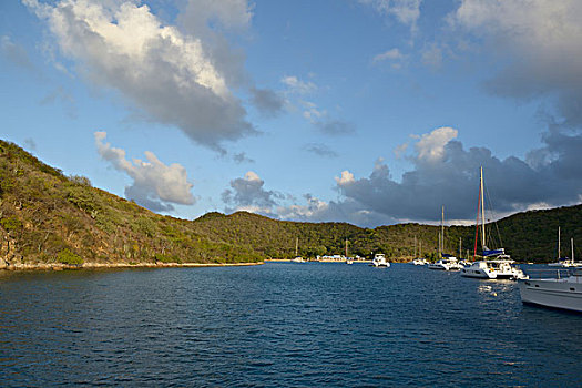 加勒比,英属维京群岛,岛屿,船,安克里奇,大幅,尺寸