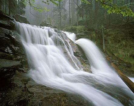 瀑布,博登麦斯,巴伐利亚森林
