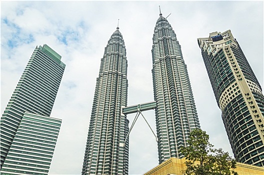 吉隆坡,马来西亚,十二月,一对,天桥,联系,塔,双子塔,信息技术,桥,世界