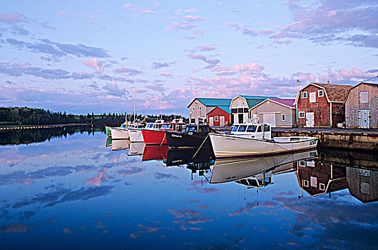 渔船,法国河,爱德华王子岛,加拿大