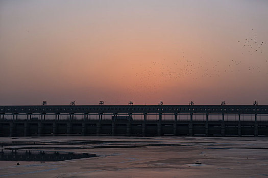 沈阳浑河日落