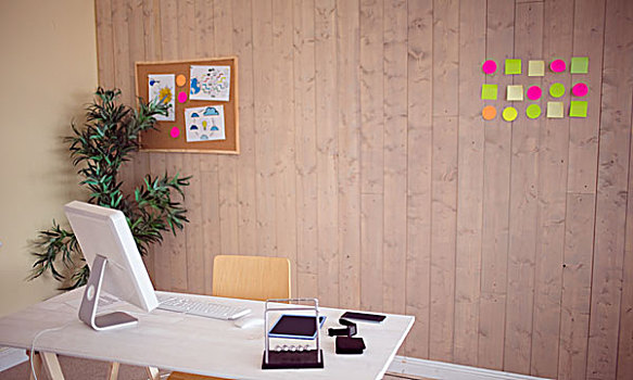 创意,办公室,酷,木质,镶板,无人