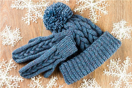 连指手套,编织品,帽,圣诞树,装饰