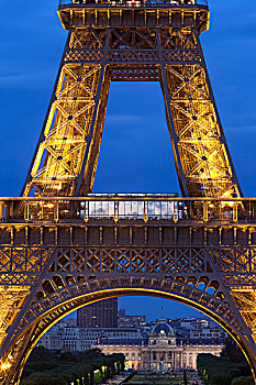 埃菲尔铁塔,黎明,巴黎,法国