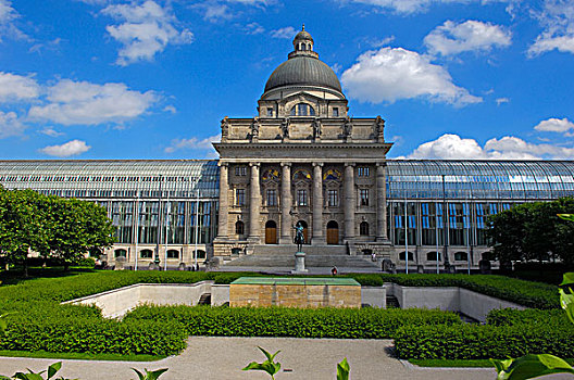 巴伐利亚,大臣,宫廷花园,慕尼黑,德国,欧洲