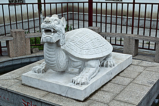 江苏省昆山市鼋龟雕像建筑景观