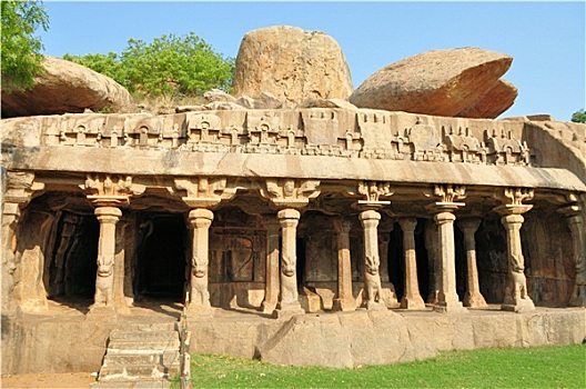 洞穴,复杂,马哈拉里普林,泰米尔纳德邦,印度
