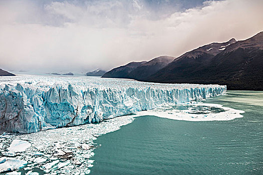 风景,阿根廷湖,莫雷诺冰川,山,洛斯格拉希亚雷斯国家公园,巴塔哥尼亚,智利